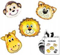 BALON FOLIOWY Zwierzęta z Afryki DEKORACJA URODZINOWA NA PRZYJĘCIE 3D