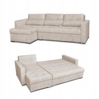 Narożnik Varius rozkładany z funkcją spania Family meble rogówka beżowy j