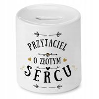 Dla Przyjaciela Skarbonka Na Urodziny Prezent Z Nadrukiem Ze Zdjęciem