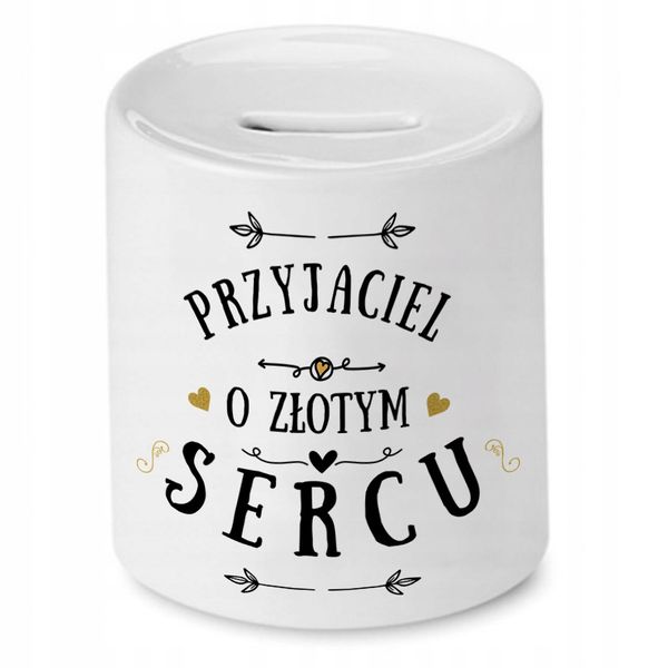 Dla Przyjaciela Skarbonka Na Urodziny Prezent Z Nadrukiem Ze Zdjęciem zdjęcie 1