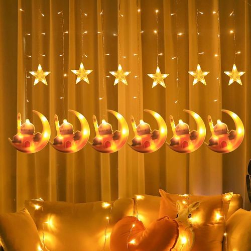 Girlanda Świetlna Gwiazdy 138 LED na USB z Pilotem 8 Trybów Wodoodporna na Arena.pl