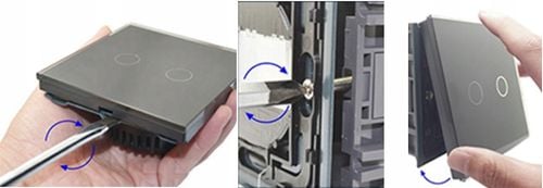 DOTYKOWY WŁĄCZNIK ŚWIATŁA 2K PODWÓJNY WYŁĄCZNIK SZKLANY na Arena.pl