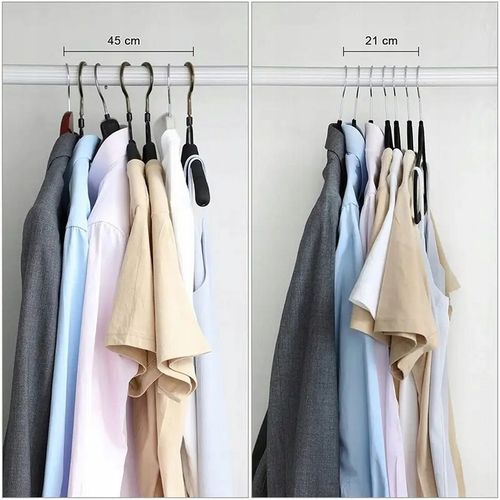 WIESZAKI NA UBRANIA WELUROWE UBRANIOWE NA ODZIEŻ UNIWERSALNE CZARNE na Arena.pl