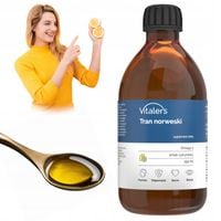 Vitaler's Tran Norweski Omega 3 Cytrynowy 1200 mg Odporność