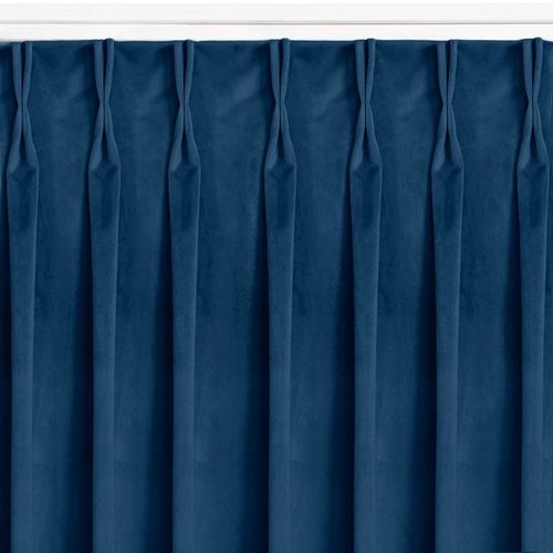 Zasłona VILA velvetowa na flexach 265x245 indygo wzór 2 Homede na Arena.pl