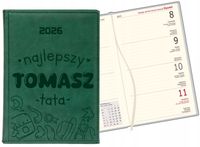 PLANER A6 2026 książkowy Kalendarz TYGODNIOWY GRAWER Z IMIENIEM DLA TATY
