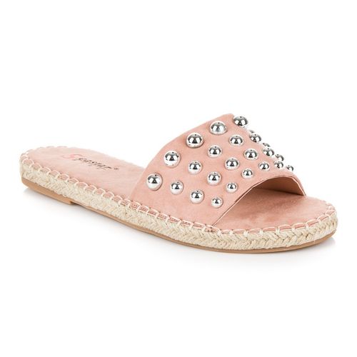 Zamszowe klapki espadryle r.36 na Arena.pl