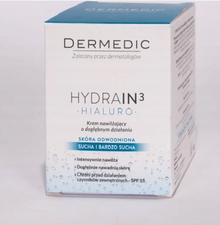 2x Krem Nawilżający Dermedic Hydrain 3 Dzień i Noc 50ml Zestaw Skóra Sucha na Arena.pl