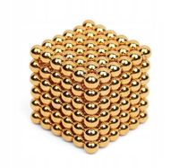 Neocube kulki MAGNETYCZNE 5mm 216szt ZŁOTE
