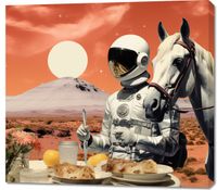 Obraz 100x90cm Obiad na Marsie