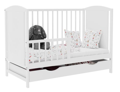 Łóżeczko szuflada BAJKA BIAŁA TAPCZANIK na Arena.pl