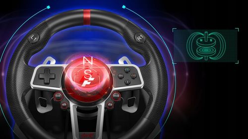 FLASHFIRE ES900R - Kierownica 900° PC/PS4/Xbox/Switch + 3 pedały, 6 biegów na Arena.pl