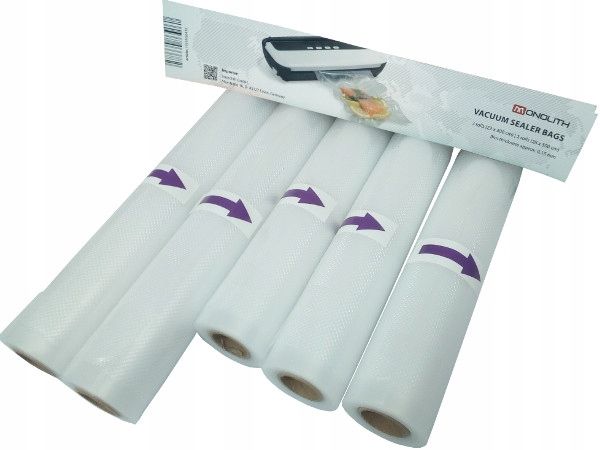 Folia do pakowarki próżniowej. 5 rolek / 15 metrów zdjęcie 1