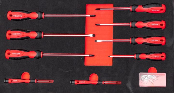 SZAFKA POMARAŃCZOWA WARSZTATOWA WÓZEK NARZĘDZIOWY 688 EL. PRO 7 SZUFLAD zdjęcie 3