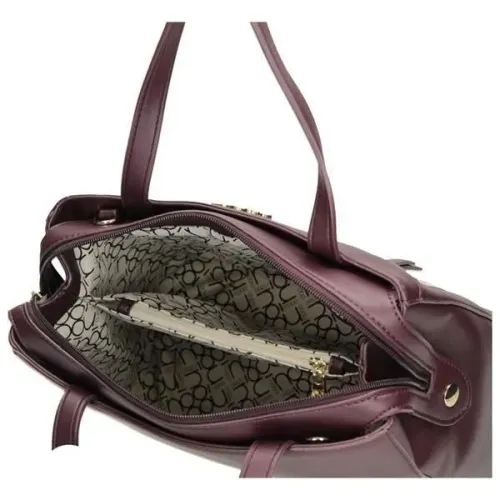 torebka damska nobo czerwona ze skóry ekologicznej z ozdobnym printem na Arena.pl