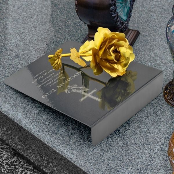 Złota róża postument na grób naruk dla TATY zdjęcie 5