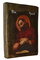 Ikona Święty Karol patron chorych, seminarzystów, katechetów i duszpasterzy