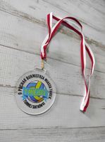 MEDAL Z PLEXI 8 cm z twoim nadrukiem UV personalizowany