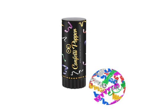 Konfetti pneumatyczne, kolorowe długie świderki, 11 cm na Arena.pl