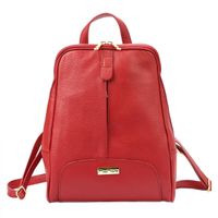 Damski miejski pojemny plecak z prawdziwej skóry z kieszeniami MiaMore