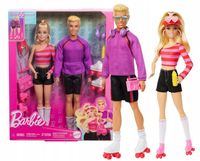 LALKA BARBIE I KEN NA WROTKACH zestaw dwóch lalek + akcesoria