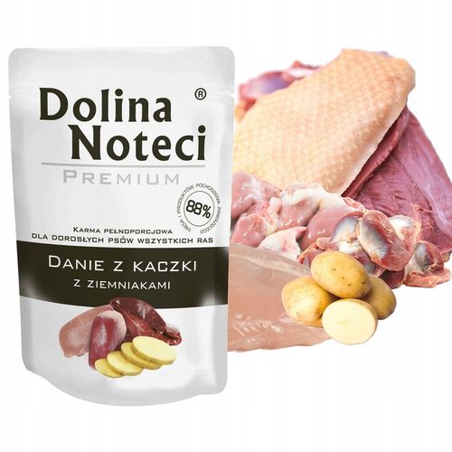 DOLINA NOTECI DANIE Karma mokra dla psa Mix Smaków pełnoporcjowa 40 x 100g na Arena.pl