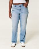 Jeansy HOLLISTER Curvy High-Rise Medium Wash Straight W25