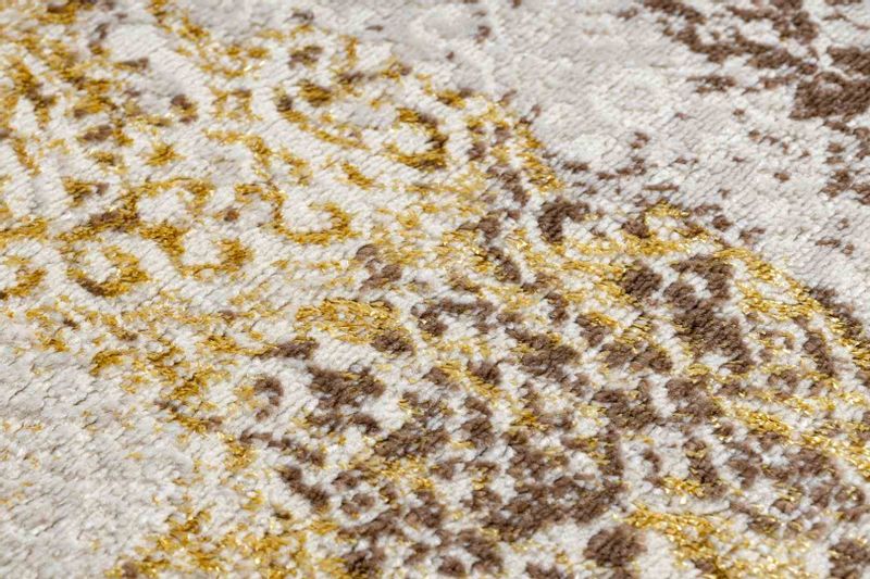 RUG/LU/TREX/ROSETTE/BEIGE+BROWN/140x190 zdjęcie 4