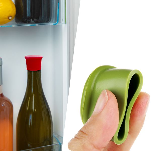 Zestaw 3X Zatyczka Silikonowa Korek Do Butelek Zielona zdjęcie 2