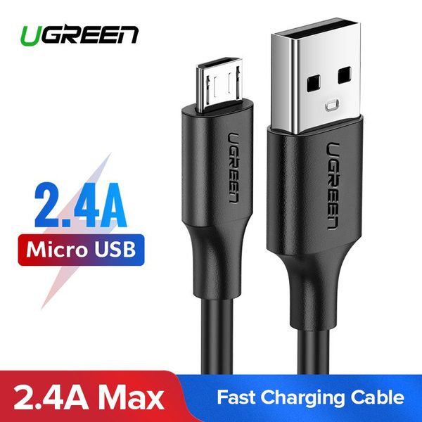kabel usb do micro usb ugreen  us289 qc 3.0 2.4a 2m (biały) zdjęcie 2
