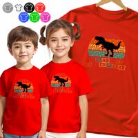 KOSZULKA DZIECIĘCA - DZIEŃ KROPKI KROPKOWY DINOZAUR DINO Z KROPEK - 122 S