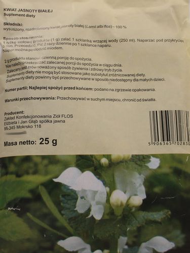 Kwiat jasnoty białej - Flos - 25g na Arena.pl