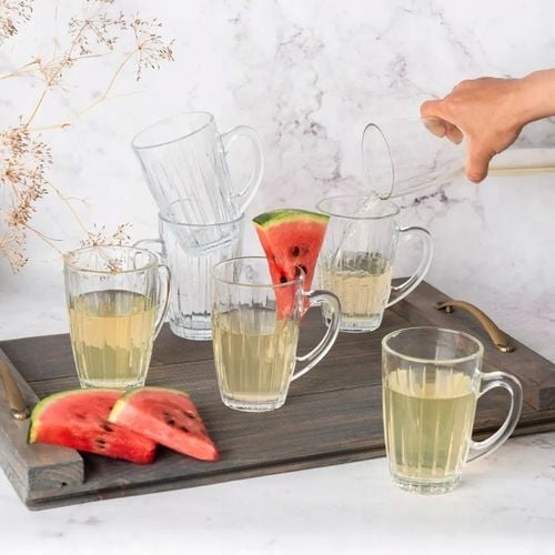 Zestaw 6 szklanek z uchem kubki do kawy latte Altom Design Venus 350 ml na Arena.pl