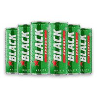 Black Energy Mojito Gazowany napój energetyzujący 250 ml x 6 sztuk