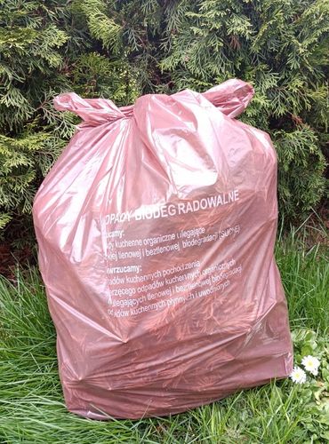 Worki do segregacji śmieci BRĄZOWE odpady BIO 120L na Arena.pl