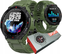 MOCNY WOJSKOWY ZEGAREK MĘSKI SMARTWATCH PULSOMETR ROZMOWY SMS POLSKIE MENU