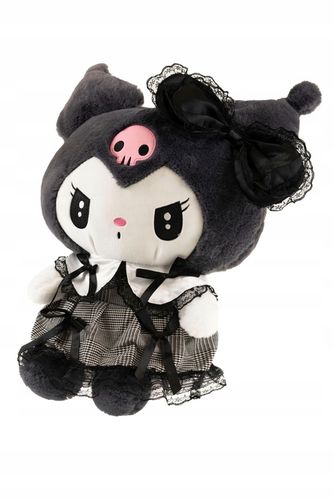 HELLO KITTY KUROMI MASKOTKA PLUSZAK ZABAWKA CZARNA SUKIENKA KOTEK 25CM na Arena.pl
