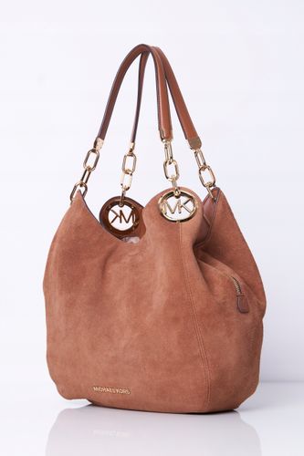 Michael Kors torebka skóra ekologiczna zamszowa brązowy na Arena.pl