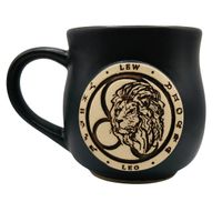 Kubek Ceramiczny 300 ml ze Znakiem Zodiaku Lew – Rękodzieło