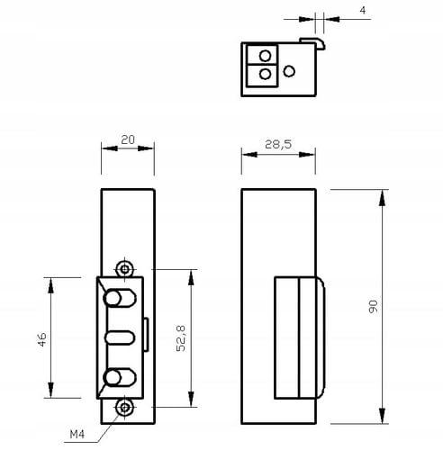 Elektrozaczep Elektra Plus 68 x 21 mm na Arena.pl