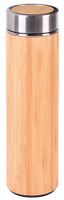 Termos BAMBOO GO, brązowy, srebrny