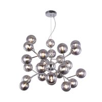 LAMPA wisząca DALLAS MOD545PL-24CH Maytoni modernistyczna OPRAWA molekuły ZWIS kule balls chrom przydymione