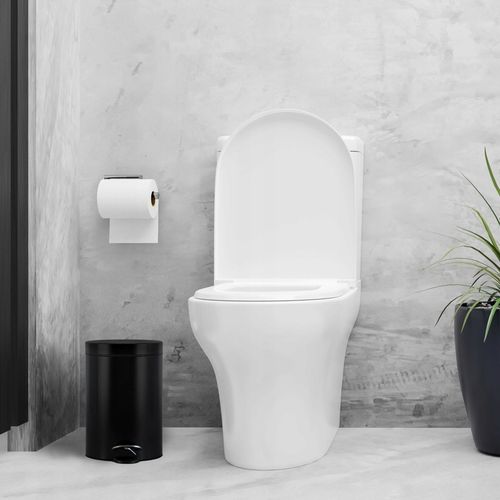 Kosz na śmieci łazienkowy pojemnik czarny elegancki wytrzymały na Arena.pl