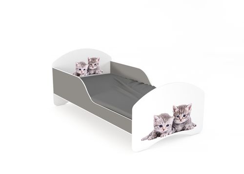 Łóżko dziecięce LEO2 160x80 biało-szare na Arena.pl