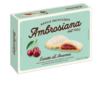 ANTICA PASTICCERIA AMBROSIANA Kruche ciastka z nadzieniem wiśniowym 140 g