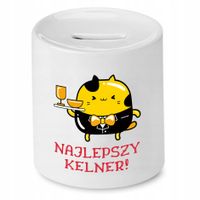Skarbonka Prezent Dla Kelnera Najlepszy Kelner Z Nadrukiem Ze Zdjęciem