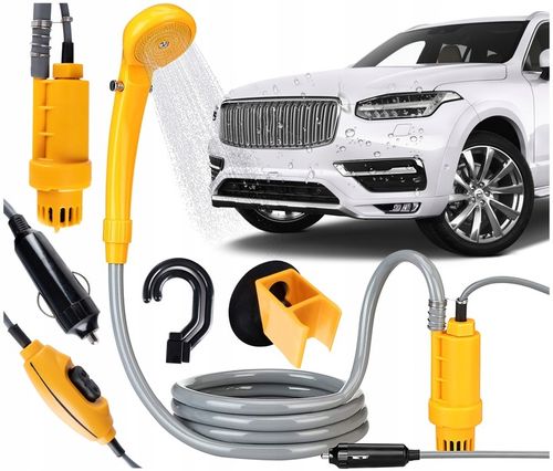 PRYSZNIC TURYSTYCZNY KEMPINGOWY POD NAMIOT 12V 60W PRZENOŚNY NATRYSK POLOWY na Arena.pl