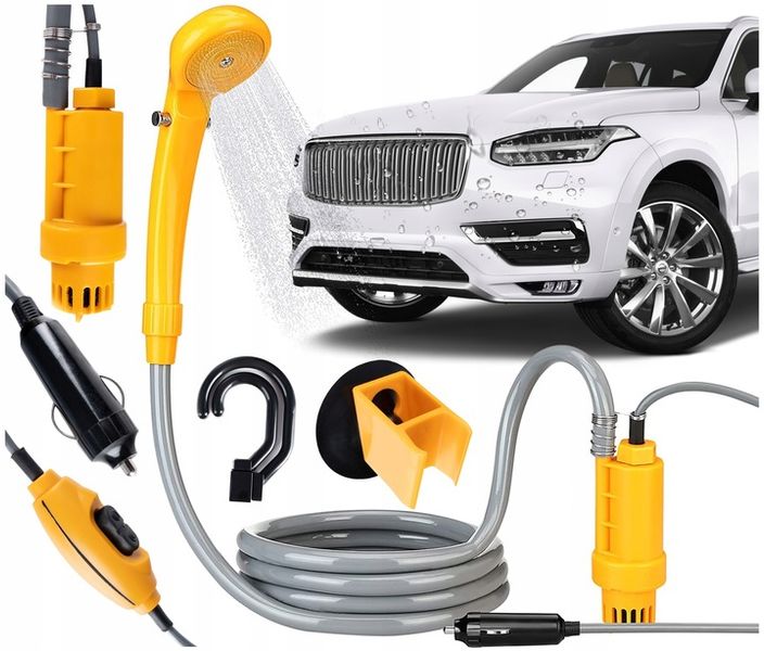 PRYSZNIC TURYSTYCZNY KEMPINGOWY POD NAMIOT 12V 60W PRZENOŚNY NATRYSK POLOWY zdjęcie 8