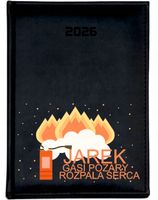 KALENDARZ A5 2026 DZIENNY KSIĄŻKOWY PLANER Z NADRUKIEM DLA STRAŻAKA + IMIĘ