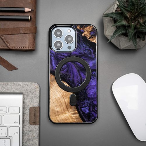 etui bewood unique na iphone 14 pro max - violet z magsafe na Arena.pl